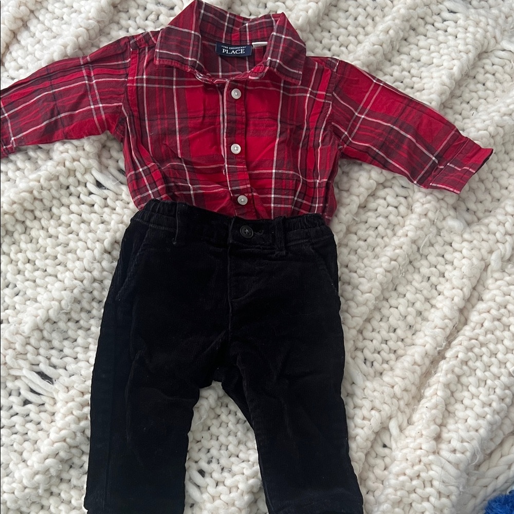 The Children's Place Red Plaid Shirt